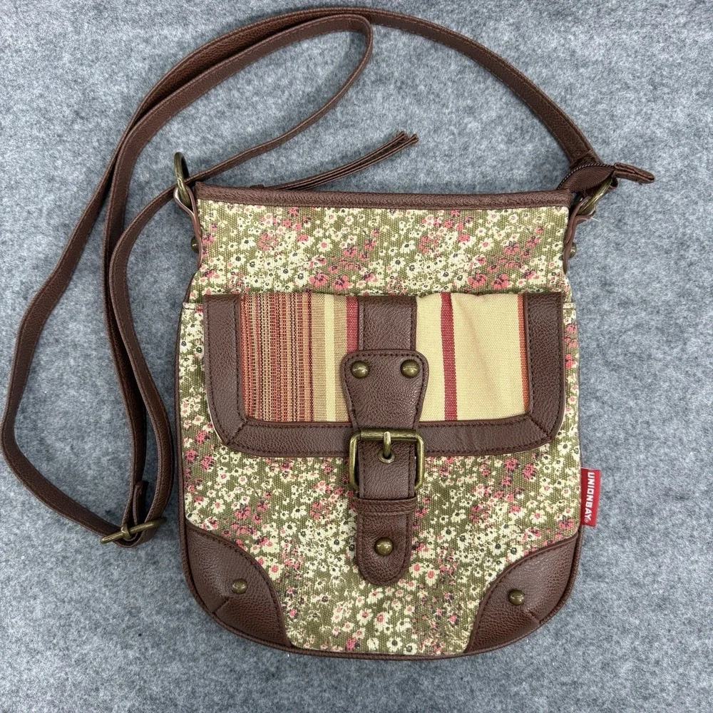 Unionbay Womens Crossbody Purse Bag Flowers Floral Adjustable Strap Cottage Core